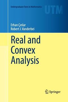 portada Real and Convex Analysis (en Inglés)