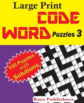 portada Large Print Code Word Puzzles 3 (en Inglés)
