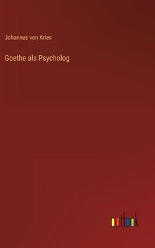 portada Goethe als Psycholog (en Alemán)