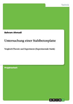 portada Untersuchung einer Stahlbetonplatte (German Edition)
