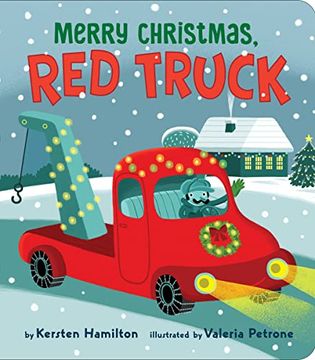 portada Merry Christmas, red Truck (en Inglés)