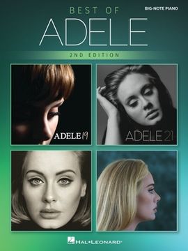 portada Best of Adele for Big-Note Piano - 2nd Edition: Easy Songbook with Lyrics (en Inglés)