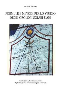 portada Formule e metodi per lo studio degli orologi solari piani (en Italiano)