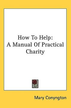 portada how to help: a manual of practical charity