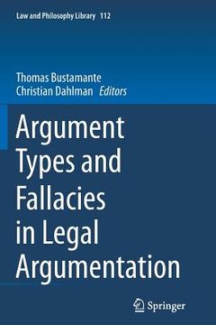 portada Argument Types and Fallacies in Legal Argumentation (en Inglés)