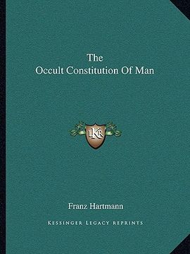 portada the occult constitution of man (en Inglés)