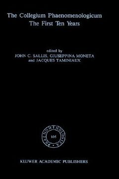 portada the collegium phaenomenologicum, the first ten years: the first ten years (en Inglés)