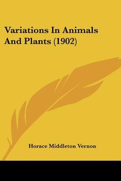 portada variations in animals and plants (1902) (in English)