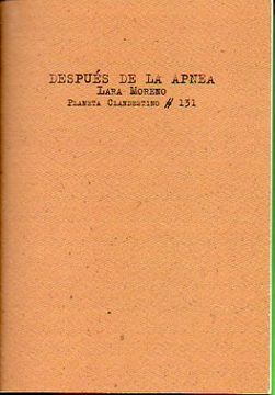 portada Después De La Apnea. 1ª Edición De 300 Ejemplares, Numerados Y Firmados Por La Autora. Ej. Nº 211