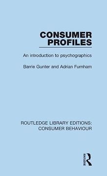 portada Consumer Profiles (Rle Consumer Behaviour): An Introduction to Psychographics (Routledge Library Editions: Consumer Behaviour): (in English)