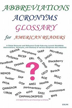 portada abbreviations acronyms glossary for american readers (en Inglés)