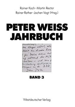portada Peter Weiss Jahrbuch 3 (en Alemán)