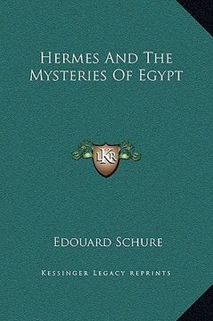 portada hermes and the mysteries of egypt (en Inglés)