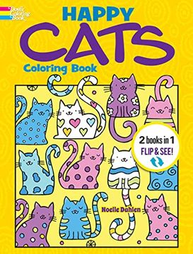 portada Happy Cats Coloring Book (en Inglés)