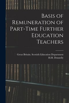 portada Basis of Remuneration of Part-time Further Education Teachers (en Inglés)