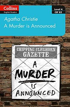portada A Murder is Announced: Level 4 – Upper- Intermediate (B2) (Collins Agatha Christie elt Readers) (in English)