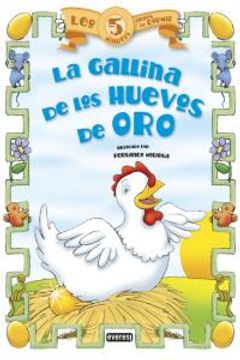 portada Leo 5 minutos antes de dormir:La gallina de los huevos de oro (Spanish Edition)