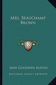 portada mrs. beauchamp brown (in English)