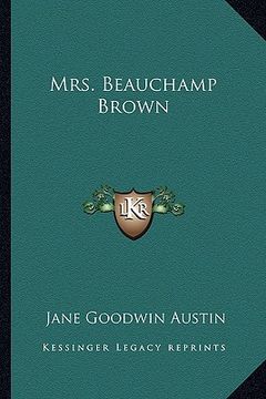 portada mrs. beauchamp brown (en Inglés)