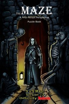 portada The Maze: A First-Person Perspective Puzzle Book Moderate 9x9 Version #2