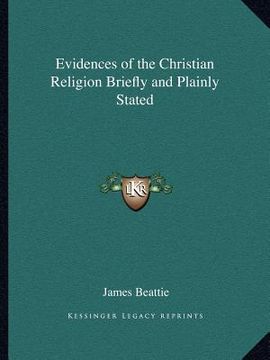 portada evidences of the christian religion briefly and plainly stated (in English)