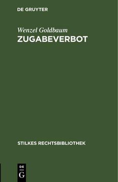 portada Zugabeverbot (en Alemán)