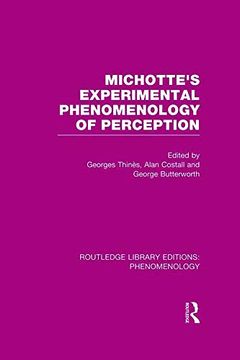 portada Michotte's Experimental Phenomenology of Perception (in English)