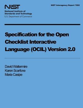 portada Specification for the Open Checklist Interactive Language (OCIL) Version 2.0 (en Inglés)