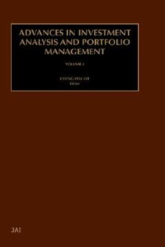 portada advances in investment analysis and portfolio management, volume 8 (en Inglés)