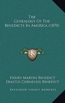portada the genealogy of the benedicts in america (1870) (in English)
