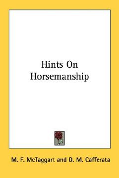 portada hints on horsemanship (en Inglés)