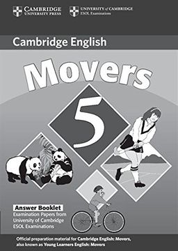 portada Cambridge Young Learners English Tests Movers 5 Answer Booklet: Examination Papers From the University of Cambridge Esol Examinations (No. 5) 