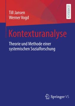 portada Kontexturanalyse: Theorie und Methode Einer Systemischen Sozialforschung (in German)