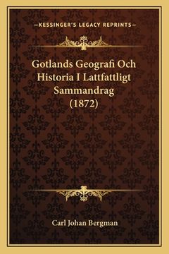 portada Gotlands Geografi Och Historia I Lattfattligt Sammandrag (1872) (in Swedish)