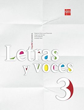 portada Letras y Voces 3 Español. Secundaria