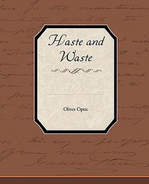 portada haste and waste (in English)