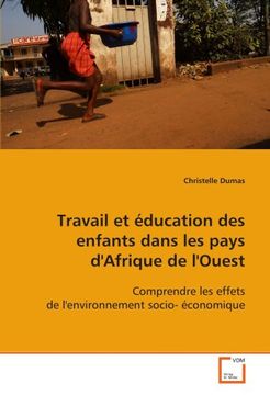 portada Travail et éducation des enfants dans les pays d'Afrique de l'Ouest