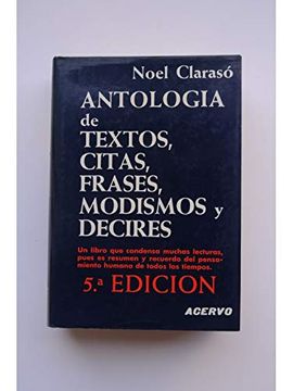 portada Antologia de Textos y Citas