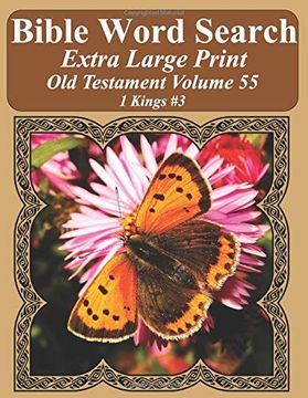 portada Bible Word Search Extra Large Print old Testament Volume 55: 1 Kings #3 (en Inglés)