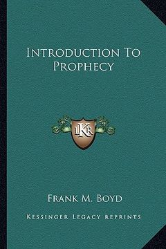portada introduction to prophecy (in English)