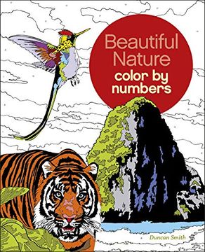 portada Beautiful Nature Color by Numbers: 16 (Arcturus Color by Numbers Collection) 