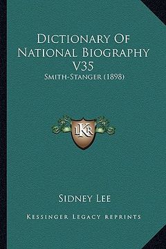 portada dictionary of national biography v35: smith-stanger (1898) (in English)