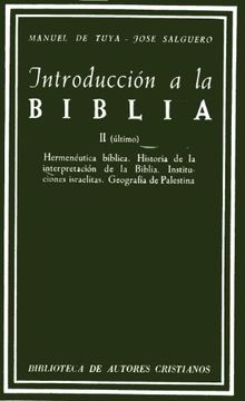 portada Introduccion a la Biblia (T. 2) Hermeneutica Biblica; Historia de la Interpretacion de la b