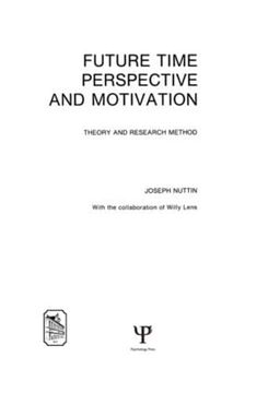 portada Future Time Perspective and Motivation: Theory and Research Method (en Inglés)