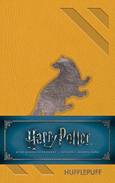 portada Harry Potter: Hufflepuff Ruled Pocket Journal (Harry Potter Pocket Journals)