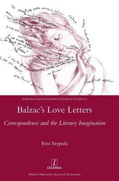 portada Balzac's Love Letters: Correspondence and the Literary Imagination (en Inglés)