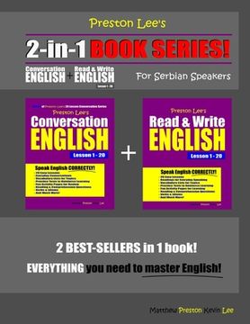 portada Preston Lee's 2-in-1 Book Series! Conversation English & Read & Write English Lesson 1 - 20 For Serbian Speakers (en Inglés)