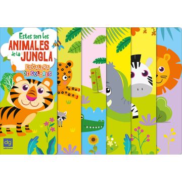 portada Colección Escalera de Colores -Estos son los Animales de la Jungla (in Spanish)