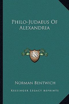 portada philo-judaeus of alexandria (en Inglés)