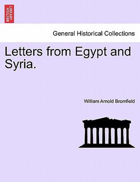 portada letters from egypt and syria. (in English)